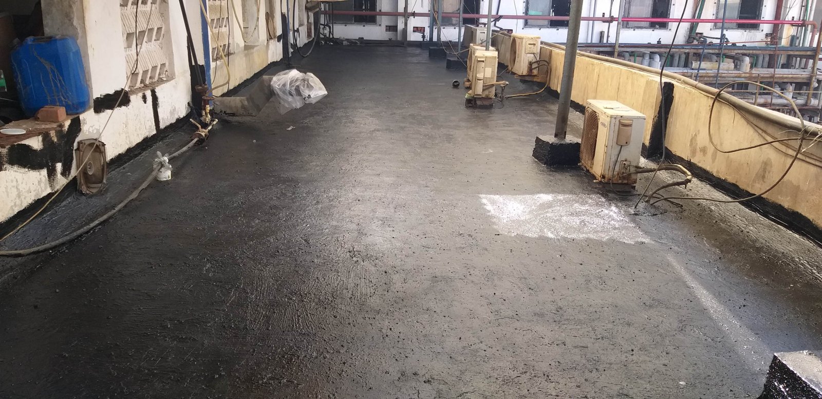 Chemical industry terrace waterproofing and chemical protection