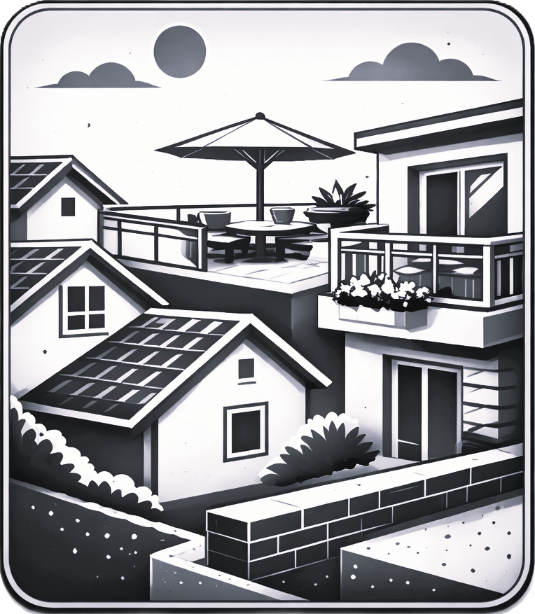Roofs, terraces and balconies