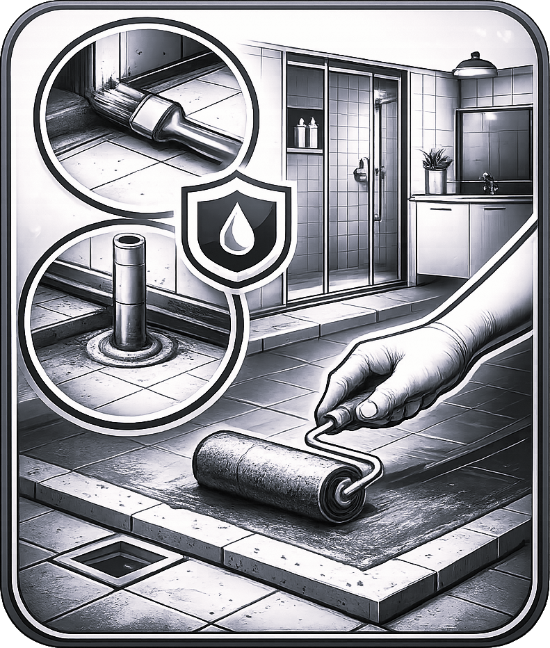 Wet areas and general-waterproofing projects